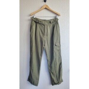 Lauren Ralph Lauren Olive Womens Size 10 Military Utility High Rise Pants Casual